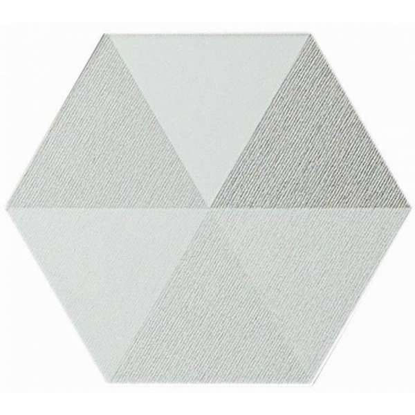 Керамогранит Monopole Diamond White, цвет белый серый, поверхность матовая, шестиугольник, 200x240