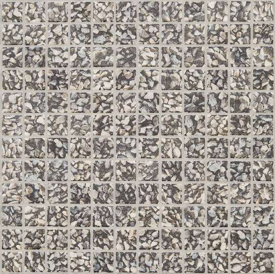 Мозаика Mosavit Print Anti Perissa Negra, цвет серый, поверхность матовая, квадрат, 316x316