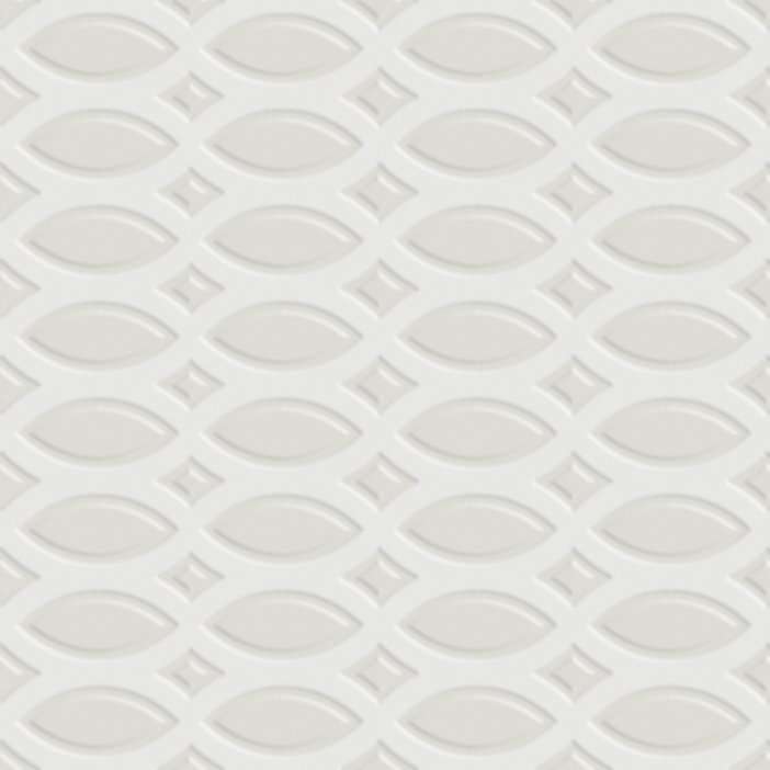 Керамогранит Tagina Tressage Blanc 7VF08T6, цвет белый, поверхность глянцевая, квадрат, 200x200