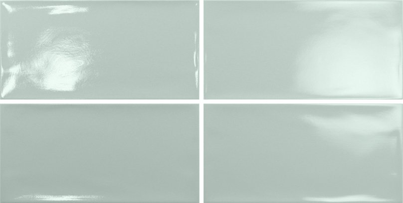 Керамическая плитка Baldocer Nora Mint, цвет зелёный, поверхность глянцевая, прямоугольник, 150x300
