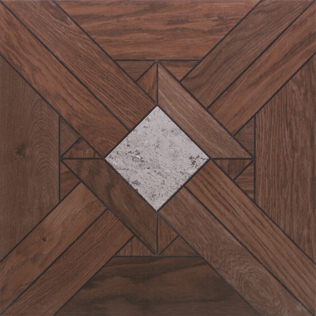 Керамическая плитка Еврокерамика Мадрид 1 MD 0049, цвет коричневый, поверхность матовая, квадрат, 330x330