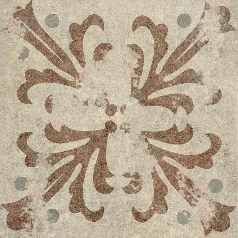 Декоративные элементы Alborz Ceramic Zino Decor, цвет коричневый, поверхность матовая, квадрат, 300x300