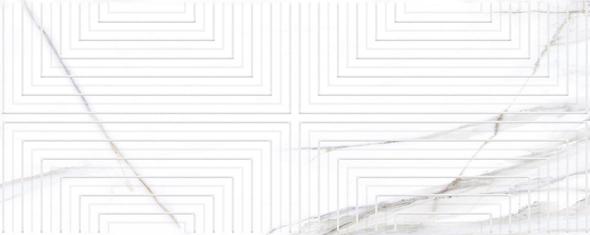Декоративные элементы Laparet Aria декор белый, цвет белый, поверхность глянцевая, прямоугольник, 200x500