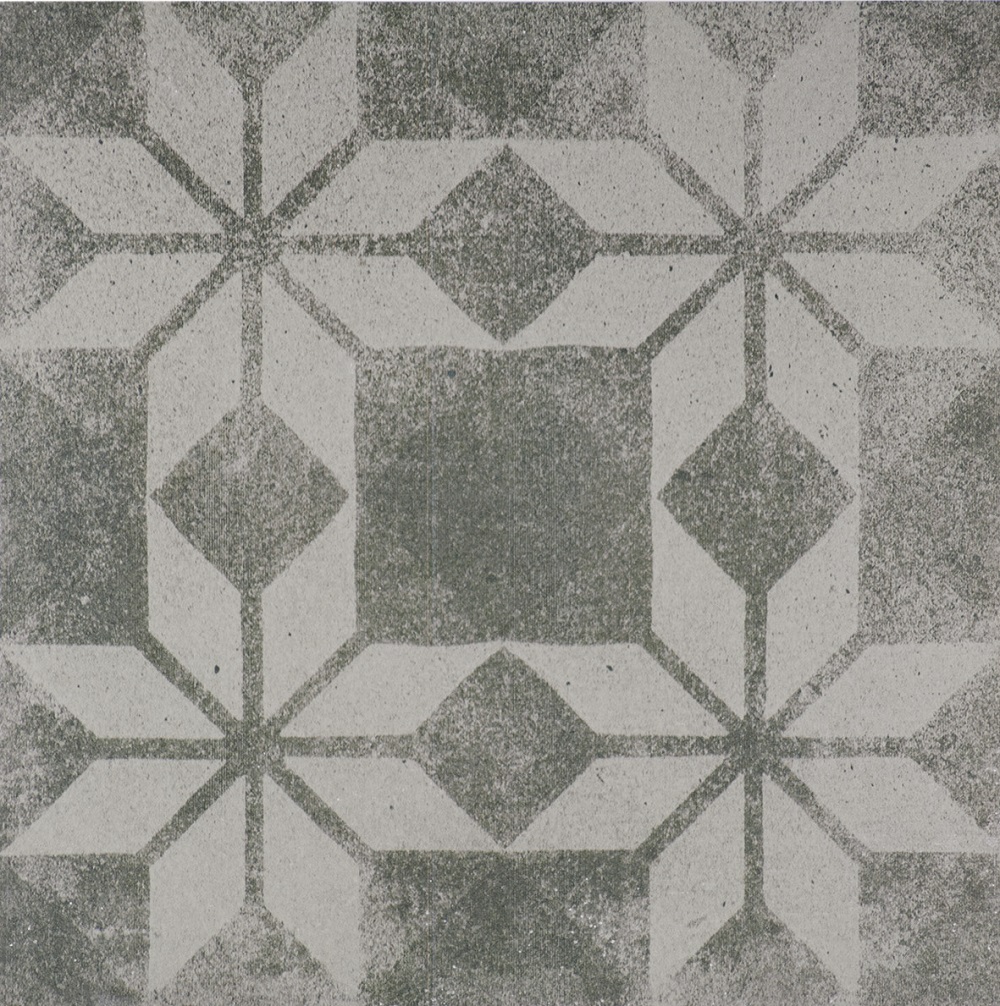 Декоративные элементы Terratinta Betonepoque Clay-Mud Sarah 08 TTBECM08N, цвет серый, поверхность матовая, квадрат, 200x200