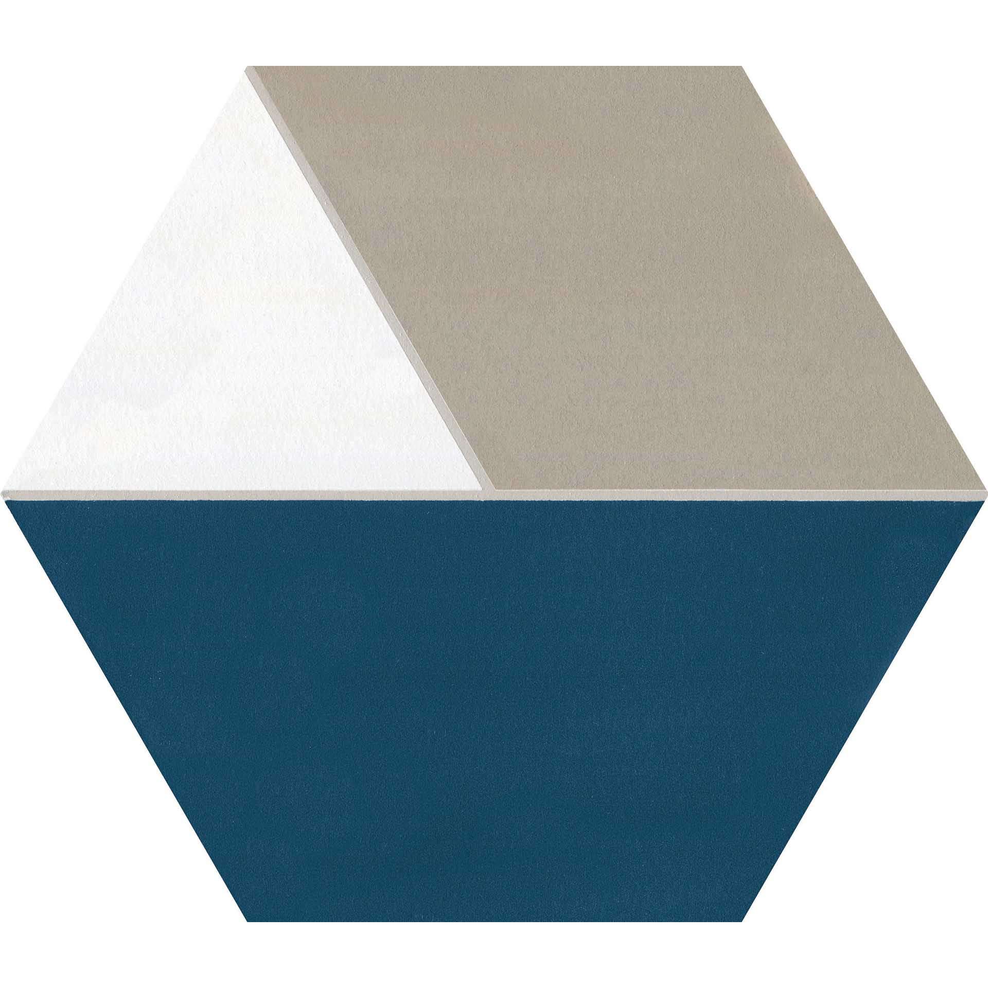 Керамогранит Ornamenta Medley Multiplex Taupe ME25MT, цвет разноцветный, поверхность матовая, шестиугольник, 250x250