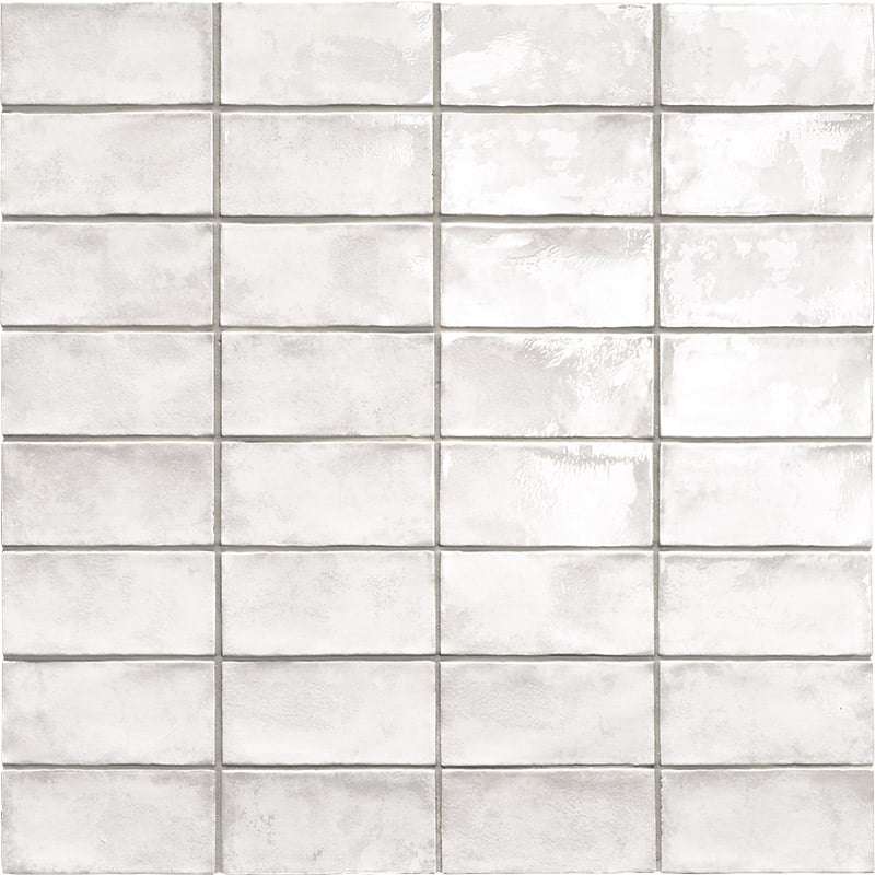 Керамическая плитка Mainzu Biarritz Blanco, цвет белый, поверхность матовая, кабанчик, 75x150