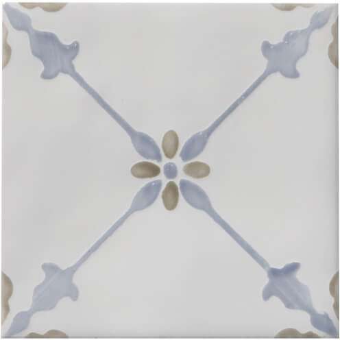Керамическая плитка Adex Levante Decorado Merida Brisa ADLE6002, цвет сиреневый, поверхность глянцевая, квадрат, 100x100