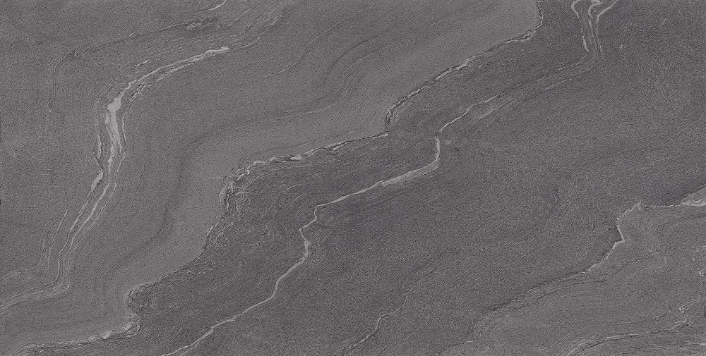 Толстый керамогранит 20мм Ergon Stone Talk Martellata Dark Naturale ECUX, цвет чёрный, поверхность натуральная, прямоугольник, 500x1000