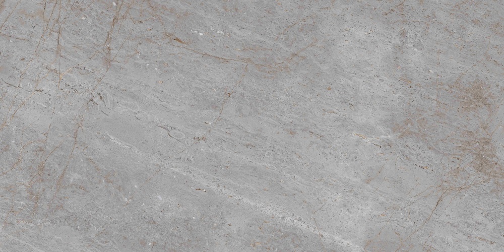 Керамогранит Realistik Rock Dorlin Grey, цвет серый, поверхность полированная, прямоугольник, 600x1200