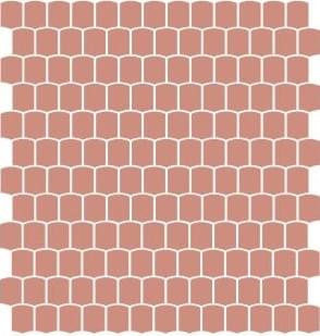 Мозаика Ornamenta Tale Muted Clay TL3132MMC, цвет розовый, поверхность матовая, чешуя, 313x325