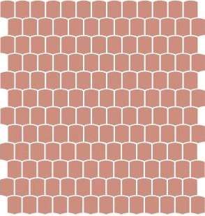 Мозаика Ornamenta Tale Muted Clay TL3132MMC, цвет розовый, поверхность матовая, чешуя, 313x325
