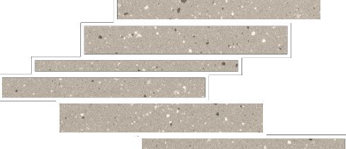 Декоративные элементы Floor Gres Earthtech Desert Flakes Modulo Listello Sfalsato Glossy 772430, цвет серый, поверхность глянцевая, , 210x400