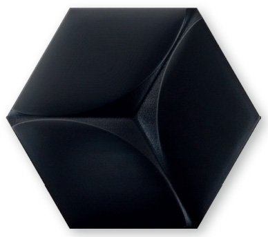 Керамическая плитка Heralgi Hudson Black Matt, цвет чёрный, поверхность матовая, прямоугольник, 173x200