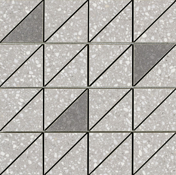 Мозаика Marazzi Italy Pinch Light Grey Lux M0LF, цвет серый, поверхность матовая, квадрат, 290x290