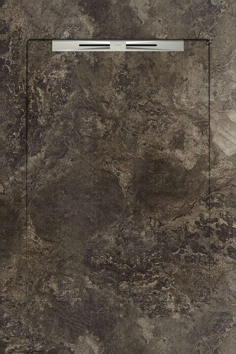 Спецэлементы Aquanit Fossil Brown Slope Line, цвет коричневый, поверхность матовая, прямоугольник, 900x1350
