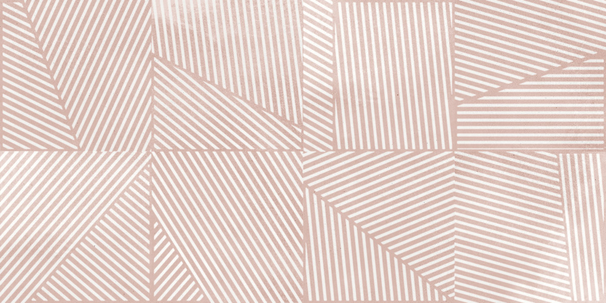 Декоративные элементы Dune Berlin Trazos Flamingo 188076, цвет розовый, поверхность глянцевая, квадрат, 147x147