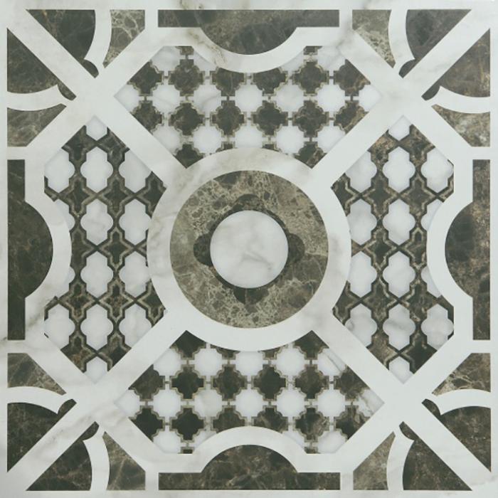 Керамогранит Gracia Ceramica Casa Blanca White 03, цвет разноцветный, поверхность матовая, квадрат, 600x600