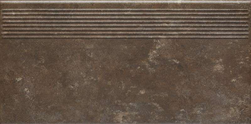 Ступени Paradyz Ilario Brown Stopnica Prosta, цвет коричневый, поверхность матовая, прямоугольник, 300x600