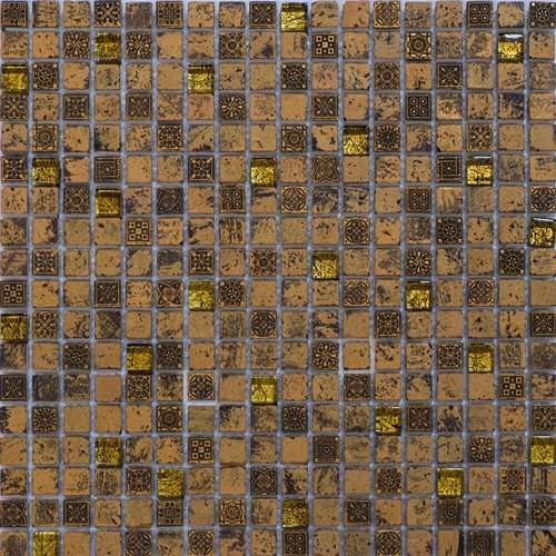 Мозаика Colori Viva Madrid CV10153, цвет коричневый, поверхность глянцевая, квадрат, 305x305