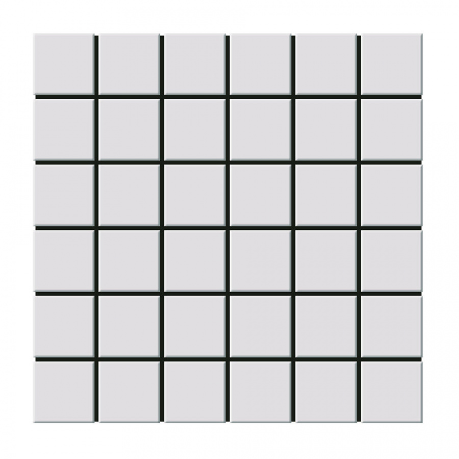 Мозаика Pixel Mosaic PIX654 Керамогранит (50х50 мм), цвет белый, поверхность глянцевая, квадрат, 315x315