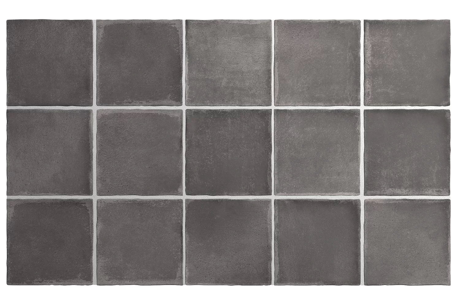 Керамическая плитка Equipe Argile Dark 27574, цвет серый тёмный, поверхность матовая, квадрат, 100x100