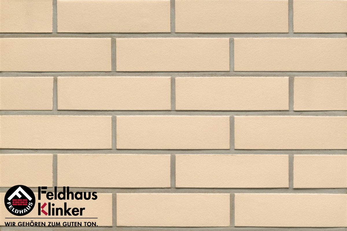 Клинкер Feldhaus Klinker Classic Perla Liso R100NF14, цвет бежевый, поверхность матовая, под кирпич, 71x240