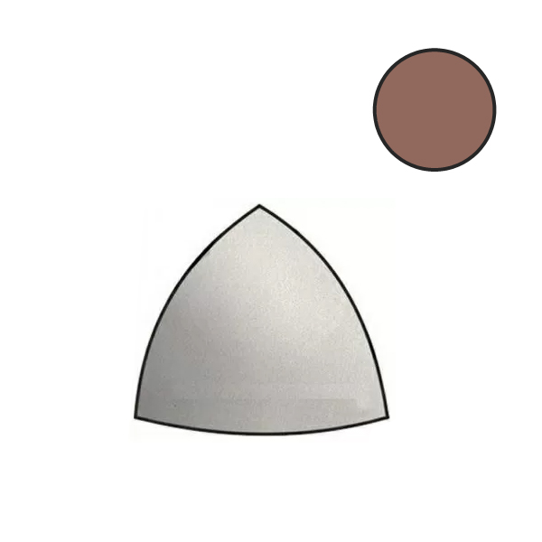 Вставки Italon Element Silk Spigolo Argilla 600090000838, цвет коричневый, поверхность матовая, квадрат, 10x10