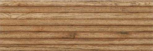 Керамическая плитка Ceramika Konskie Parma Wood Relief, цвет коричневый, поверхность глянцевая, прямоугольник, 250x750