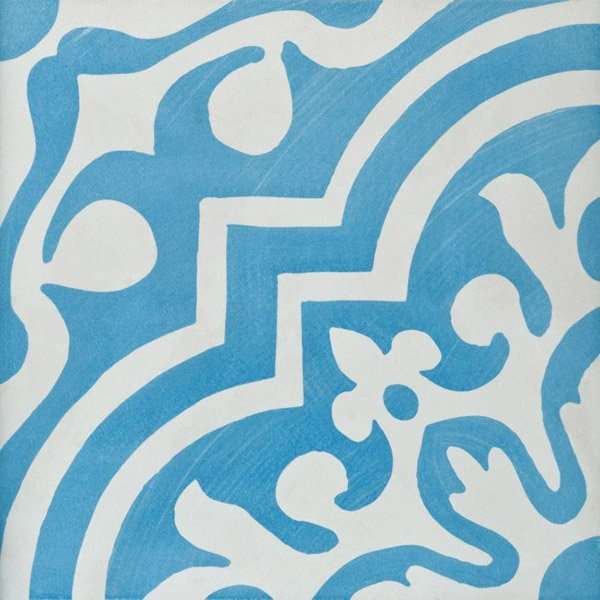 Керамогранит Cedir Mediterraneo Capri Bianco/Turchese Lappato, цвет голубой, поверхность лаппатированная, квадрат, 500x500