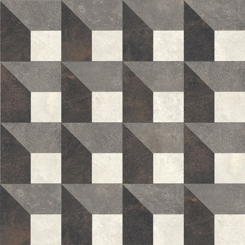 Керамогранит ABK Play Concrete Design C PF60005904, цвет серый, поверхность матовая, квадрат, 200x200