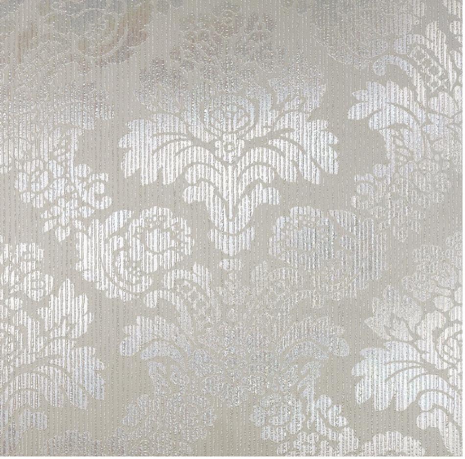 Керамическая плитка Horus Art Wallpaper Bianco-Bianco BAN400, цвет серый, поверхность глянцевая, квадрат, 300x300