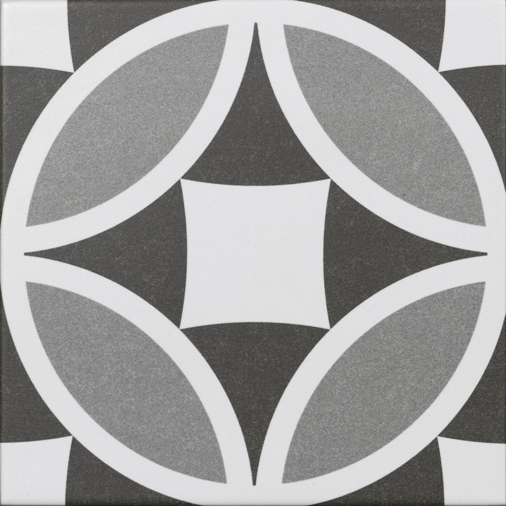 Керамогранит El Barco Acropolis Olympia Grey, цвет серый, поверхность матовая, квадрат, 200x200