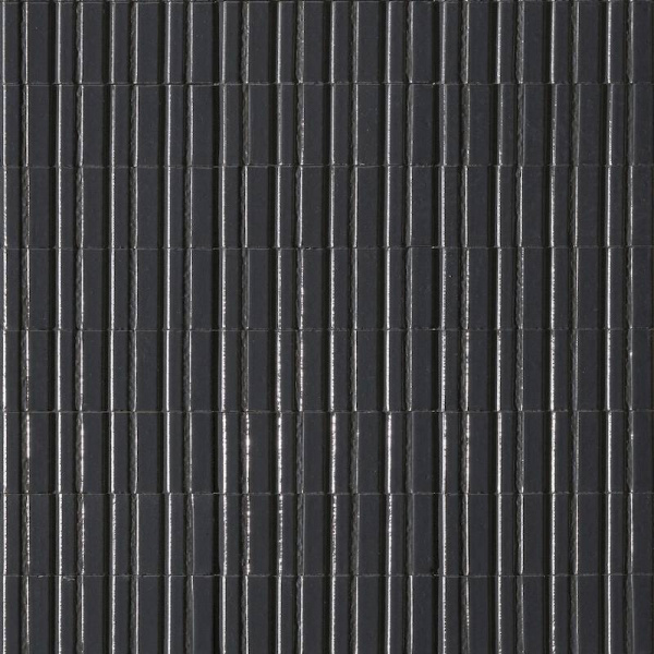 Керамическая плитка Ragno Glace Struttura 3D Raye Blu Notte Glossy RAER, цвет чёрный, поверхность глянцевая рельефная, прямоугольник, 75x200