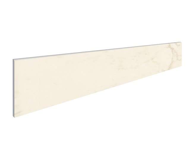 Бордюры Italon Charme Pearl Battiscopa 610130000166, цвет белый, поверхность матовая, прямоугольник, 72x600