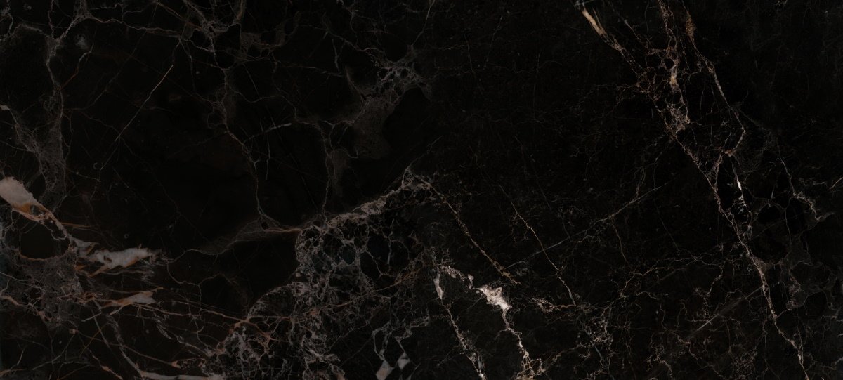 Широкоформатный керамогранит Caesar Anima Nero Atlante Lucidato AEGA, цвет чёрный, поверхность полированная, прямоугольник, 1200x2780