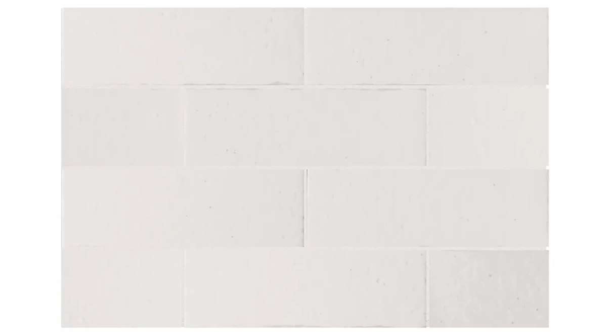 Керамогранит Equipe Kalma White Matt 30867, цвет белый, поверхность матовая рельефная, под кирпич, 60x186
