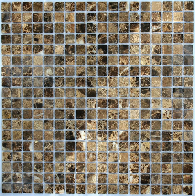 Мозаика NS Mosaic KP-728, цвет коричневый, поверхность полированная, квадрат, 305x305