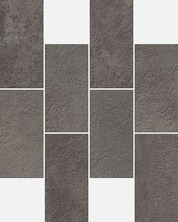 Декоративные элементы Italon Millennium Black Minibrick 610110000419, цвет серый, поверхность матовая, прямоугольник, 237x295