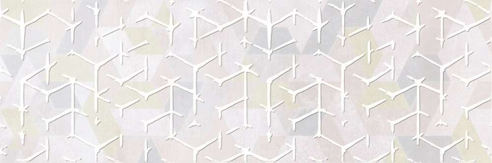 Декоративные элементы Ibero Abacus Art Blanco, цвет белый, поверхность матовая рельефная, прямоугольник, 200x600