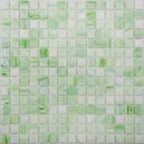 Мозаика NS Mosaic X015, цвет зелёный, поверхность глянцевая, квадрат, 327x327