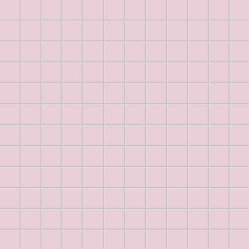 Мозаика Ce.Si Matt Cipria Su Rete 2,5x2,5, цвет розовый, поверхность матовая, квадрат, 300x300