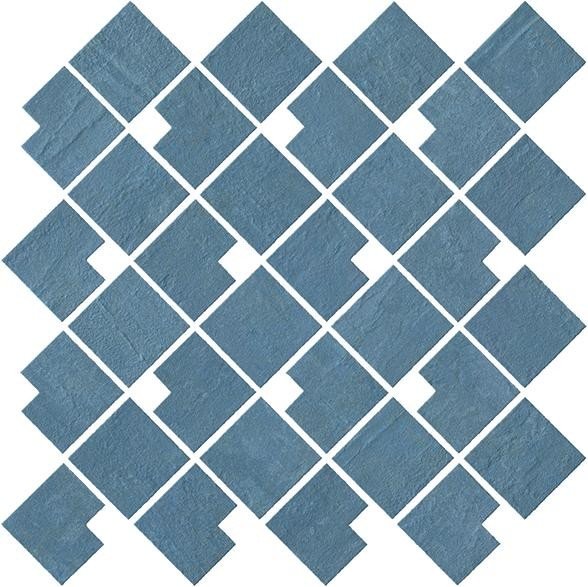 Мозаика Atlas Concorde Italy Raw Blue Block 9RBB, цвет синий, поверхность матовая, квадрат, 280x280