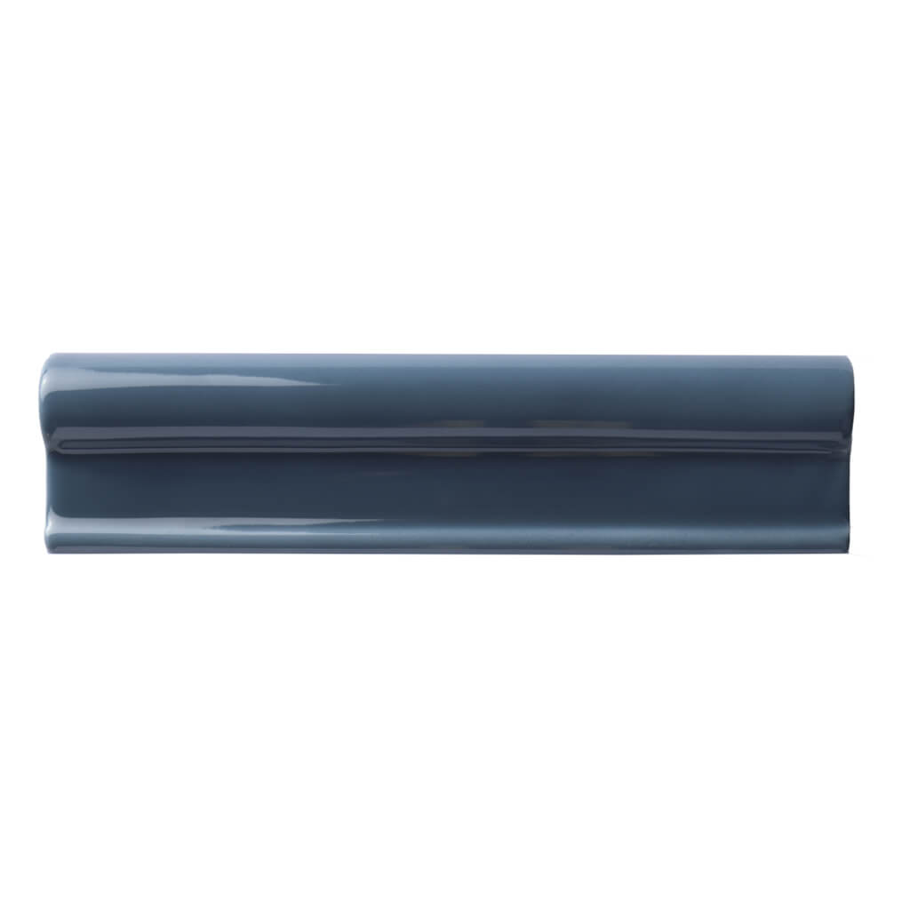 Бордюры Adex Levante Moldura Sirocco Glossy ADLE5007, цвет синий, поверхность глянцевая, прямоугольник, 50x200