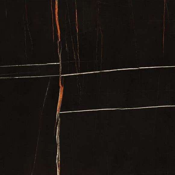 Керамогранит FMG Sahara Noir Silky SY668364, цвет чёрный, поверхность матовая, квадрат, 600x600