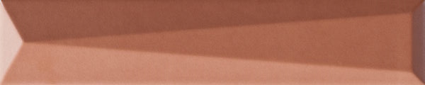 Керамическая плитка Ava UP Lingotto Avana Glossy 192095, цвет терракотовый, поверхность глянцевая 3d (объёмная), под кирпич, 50x250