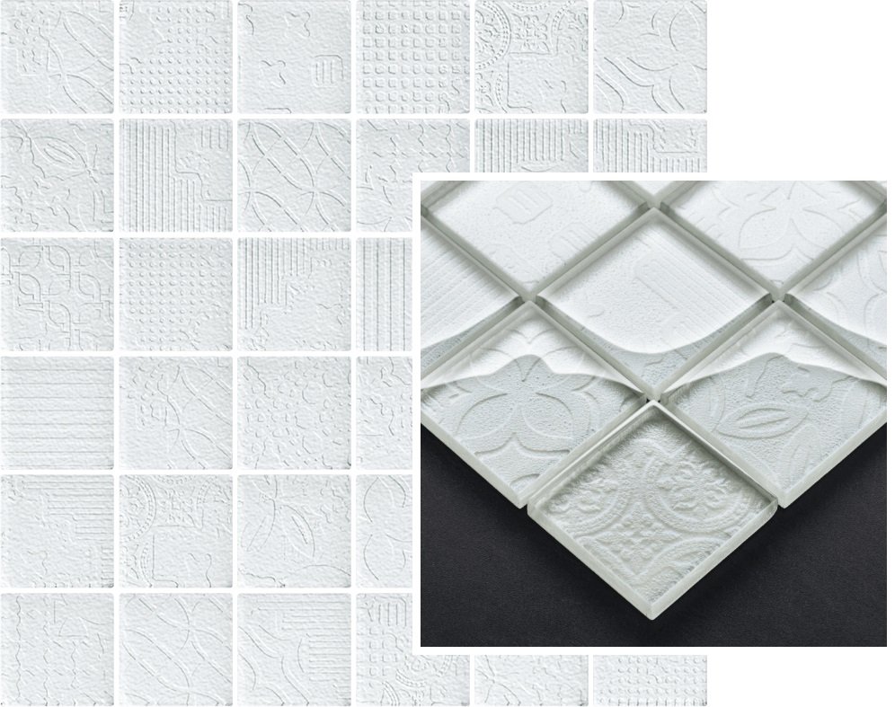 Мозаика Paradyz Tel Awiv Bianco Mozaika, цвет белый, поверхность матовая, квадрат, 298x298