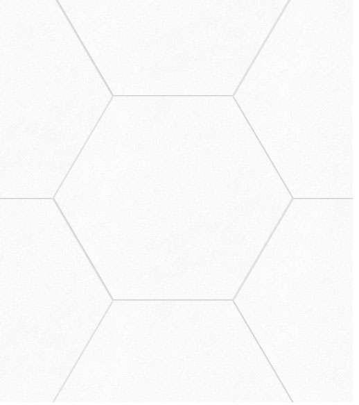 Керамогранит Kronos Trellis Exa White Esagono 7244, цвет белый, поверхность матовая, прямоугольник, 175x205