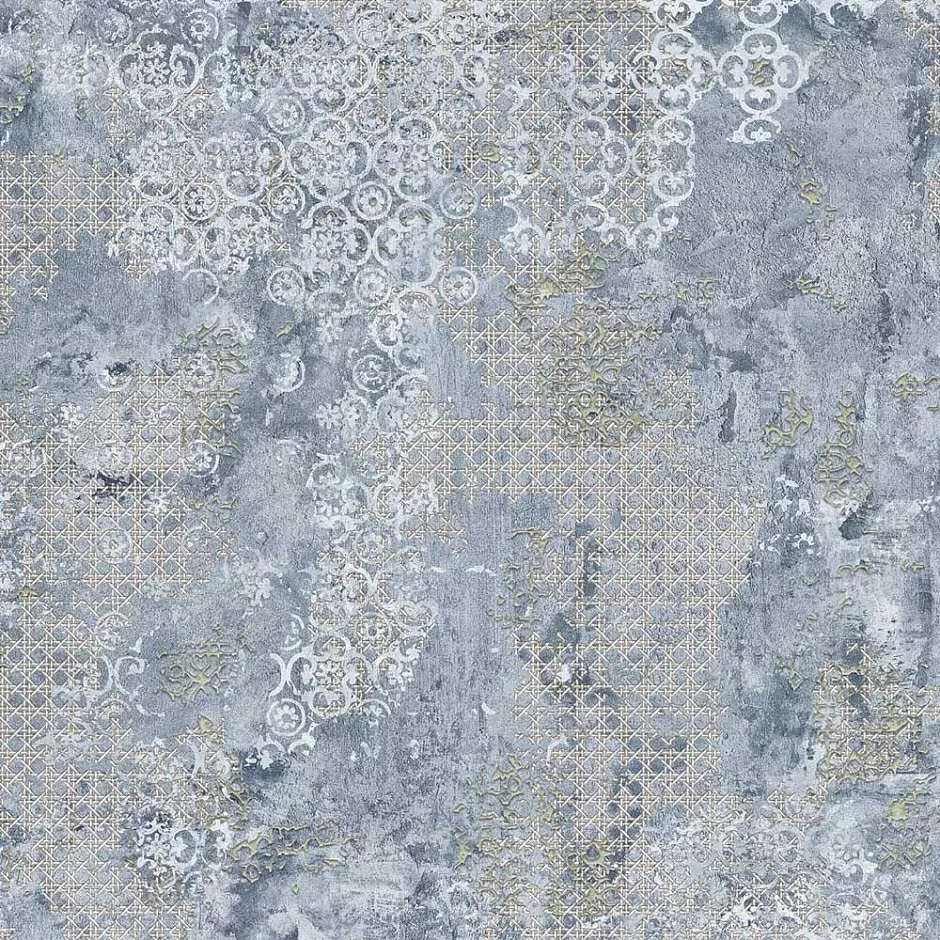 Керамогранит Aparici Rug Blue Natural, цвет голубой, поверхность натуральная, квадрат, 500x500