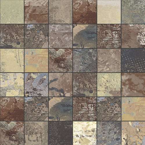 Мозаика Aparici Expressions Blend High Honed Mos 5X5, цвет коричневый, поверхность матовая, квадрат, 298x298