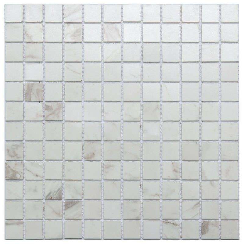 Мозаика NS Mosaic K-732, цвет белый, поверхность матовая, квадрат, 298x298